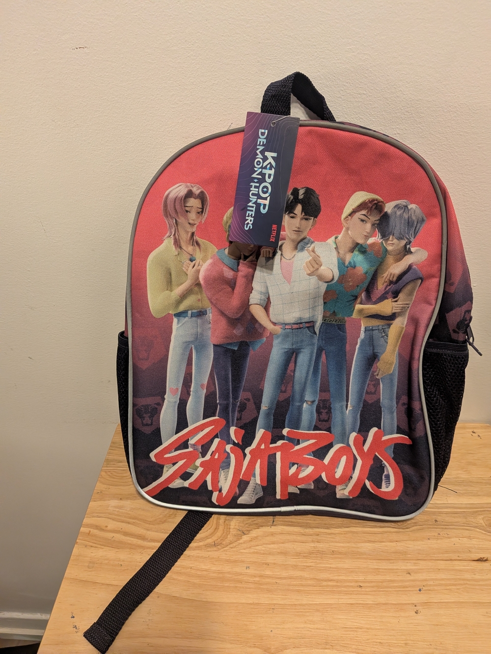 Red Graphic Kids Backpack